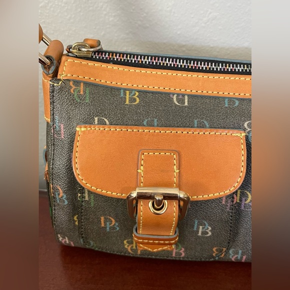 Dooney and Bourke Multicolor Signature Hobo Shoulder Bag - Picture 3 of 16